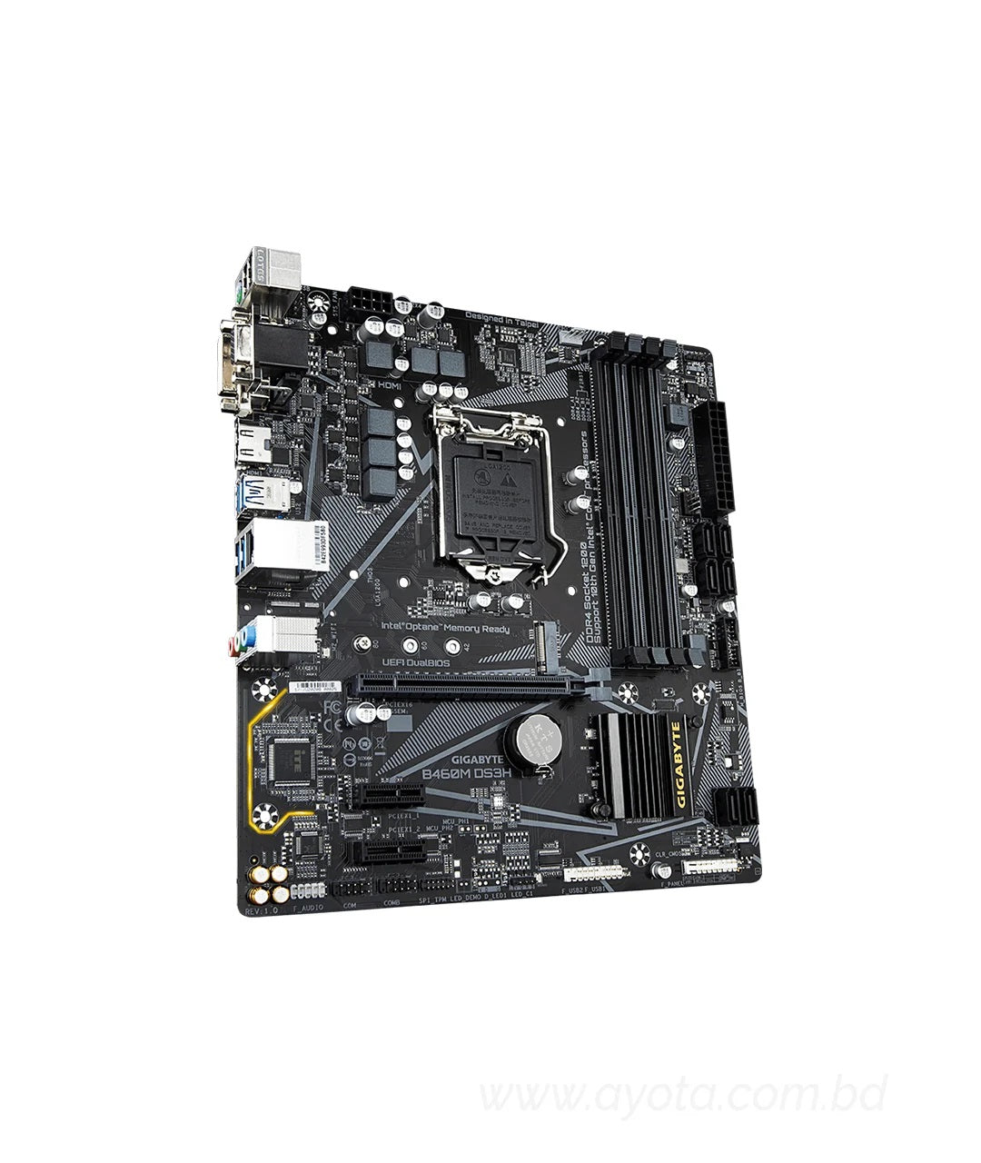 Gigabyte B460M DS3H AC 10th Gen WiFi Micro ATX Motherboard-Best Price In BD