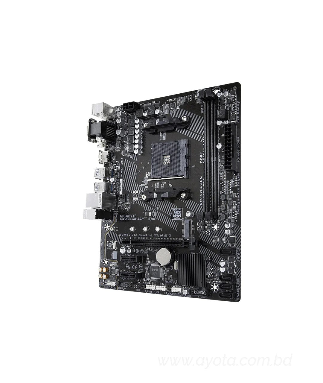 Gigabyte GA-A320M-S2H AMD Micro ATX Motherboard-Best Price In BD