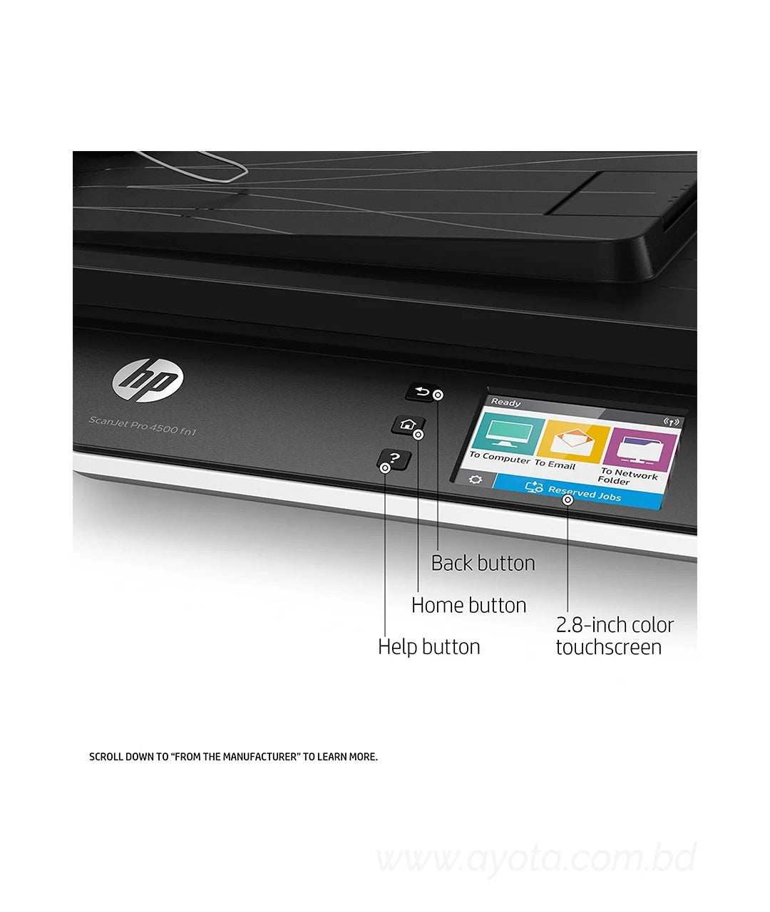 HP ScanJet Pro 4500 fn1 Network Scanner-Best Price In BD