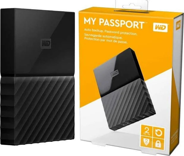 WD 2TB My Passport Portable Hard Drive USB 3.0 Model WDBYFT0020BBK-WESN Black