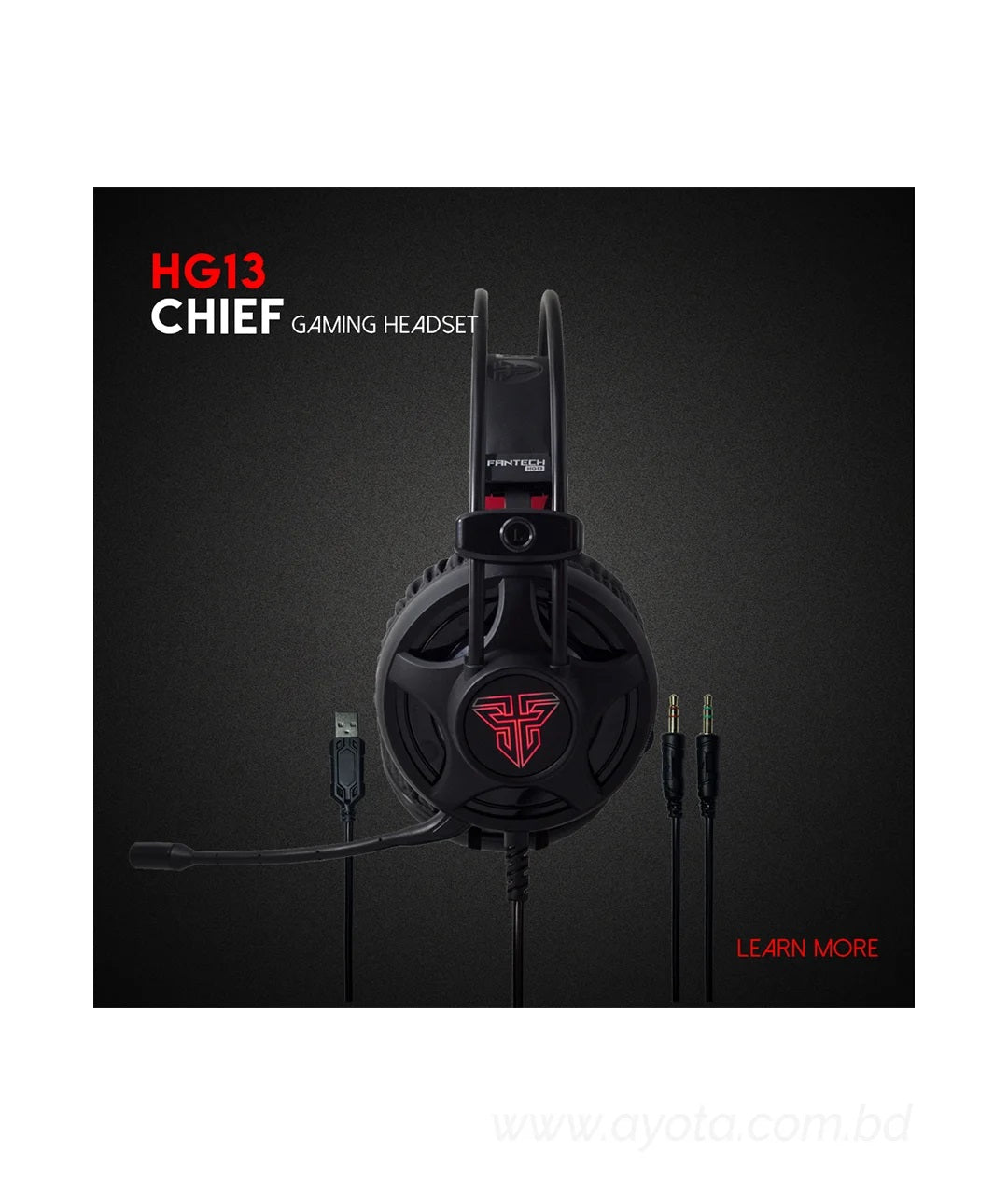 FANTECH Headset Lightning Gaming HG13 Chief Chroma