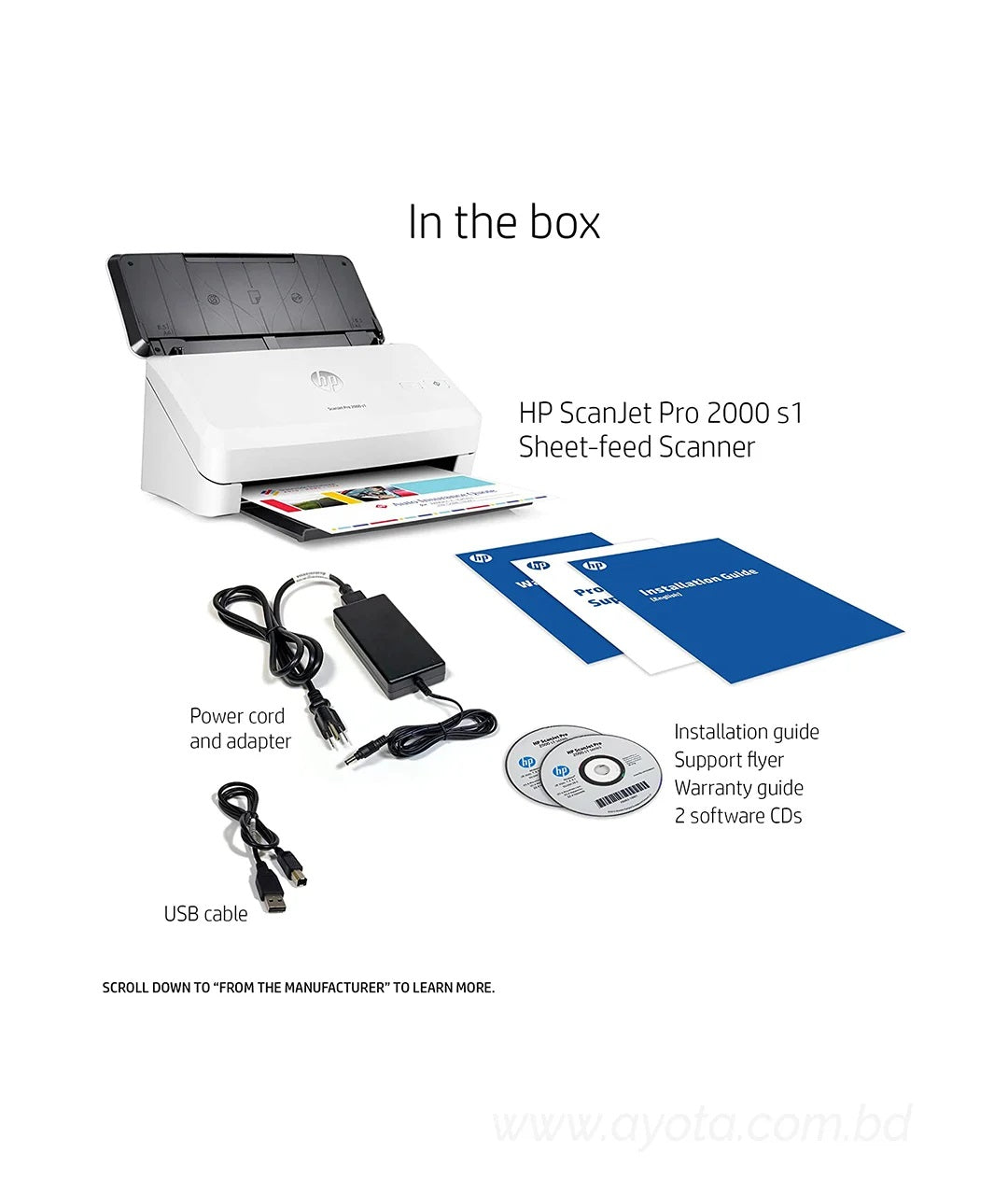 HP ScanJet Pro 2000 s1 Sheet-feed OCR Scanner-Best Price In BD