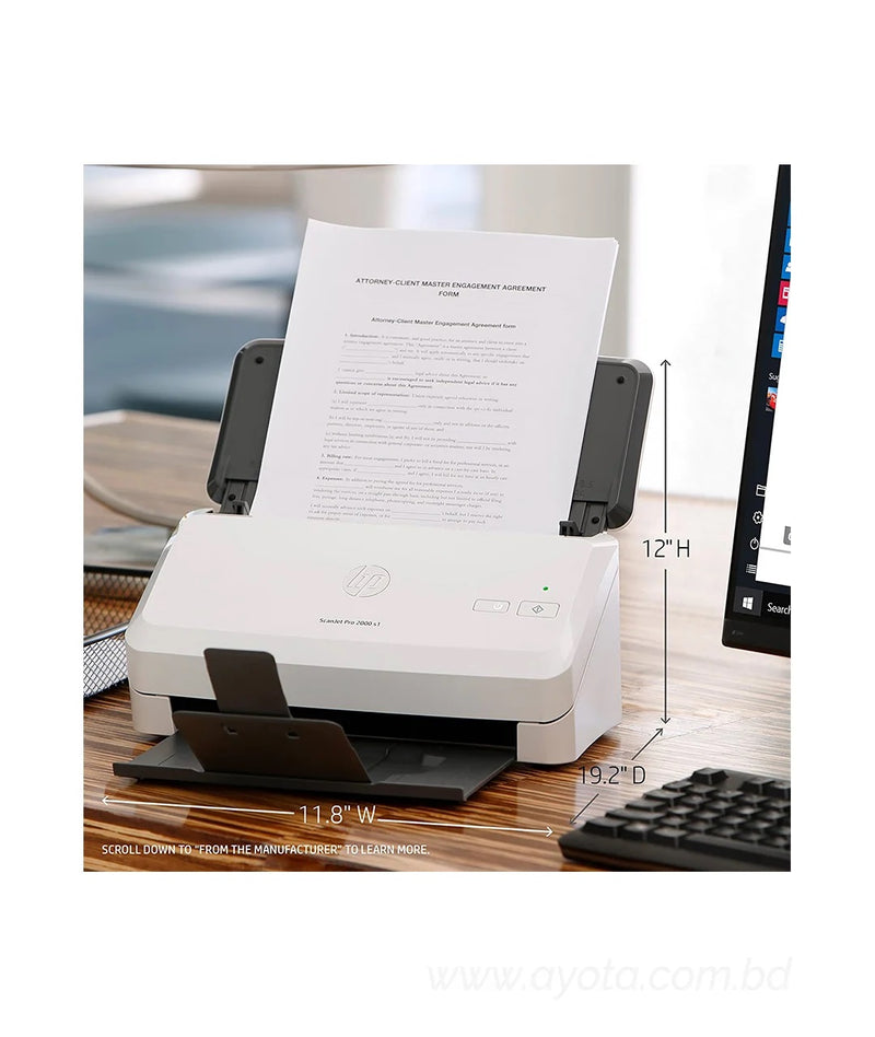 HP ScanJet Pro 2000 s1 Sheet-feed OCR Scanner-Best Price In BD