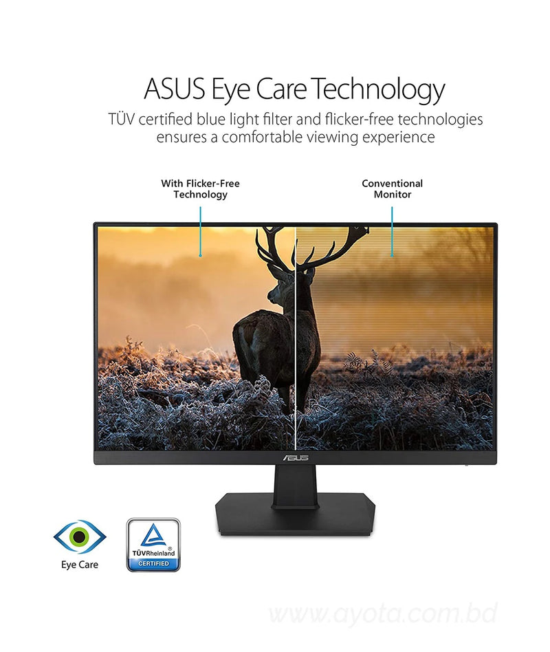 Asus VA24EHE 23.8" 1920 x 1080 Full HD LED LCD IPS Adaptive Sync Eye Care Monitor