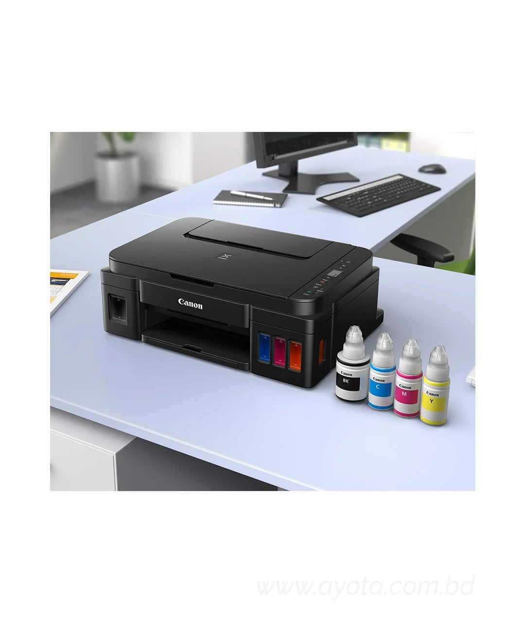 Canon Pixma G2010 All-in-One Ink Tank Colour Printer (Black)