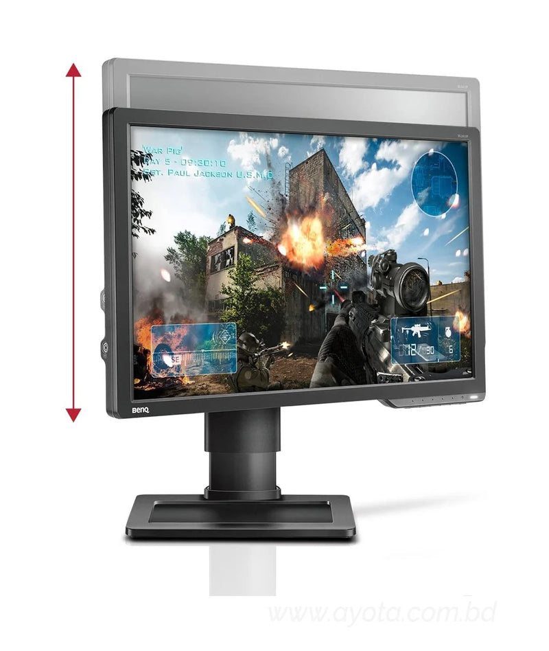 BenQ ZOWIE XL Series XL2411P Dark Gray 24" 144Hz Full HD 1920 x 1080 1ms (GTG) DVI HDMI DisplayPort eSports Gaming Monitor, Height Adjustable Stand