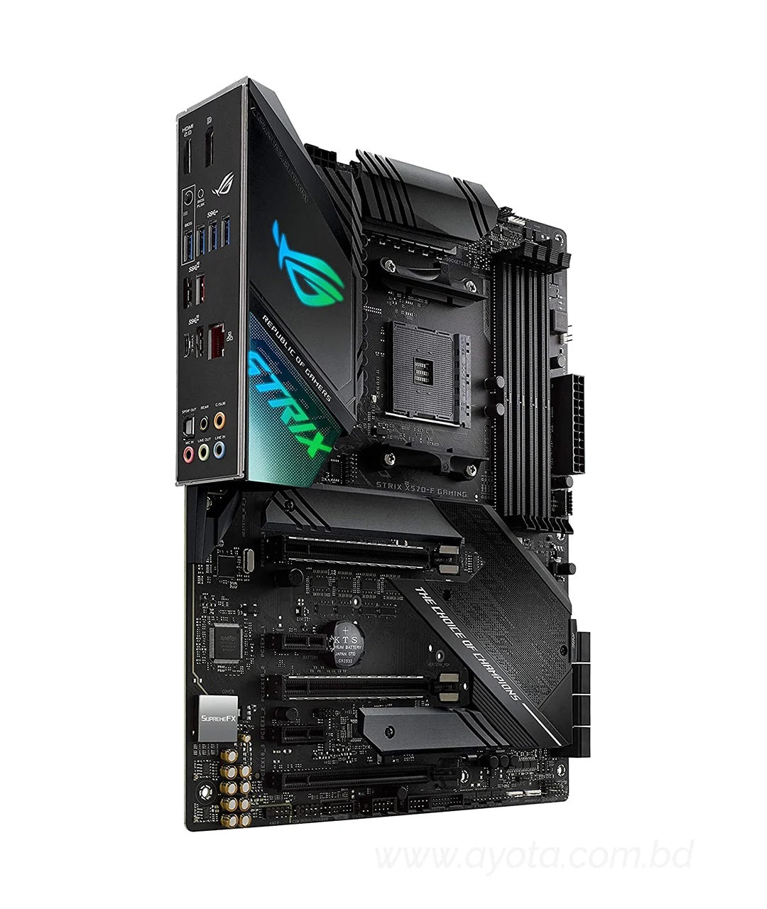 ASUS AMD AM4 ROG Strix X570-F Gaming ATX Motherboard with PCIe 4.0, Dual M.2, SATA 6Gb/s, USB 3.2 Gen 2