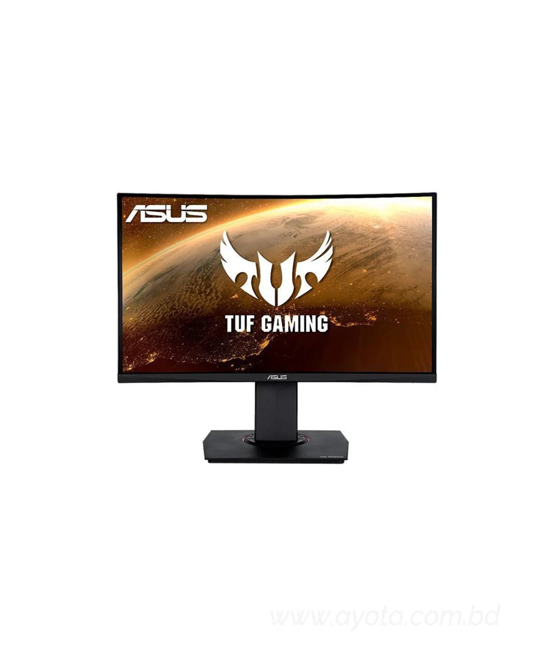 ASUS TUF Gaming VG24VQ 24" Full HD 1920 x 1080 1ms MPRT 144Hz 2 x HDMI, DisplayPort AMD FreeSync Asus Eye Care with Ultra Low-Blue Light & Flicker-Free Backlit LED Curved