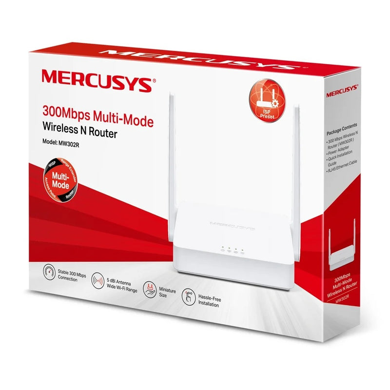 Mercusys MW302R 300Mbps Multi-Mode Wireless N Router-best price in bd