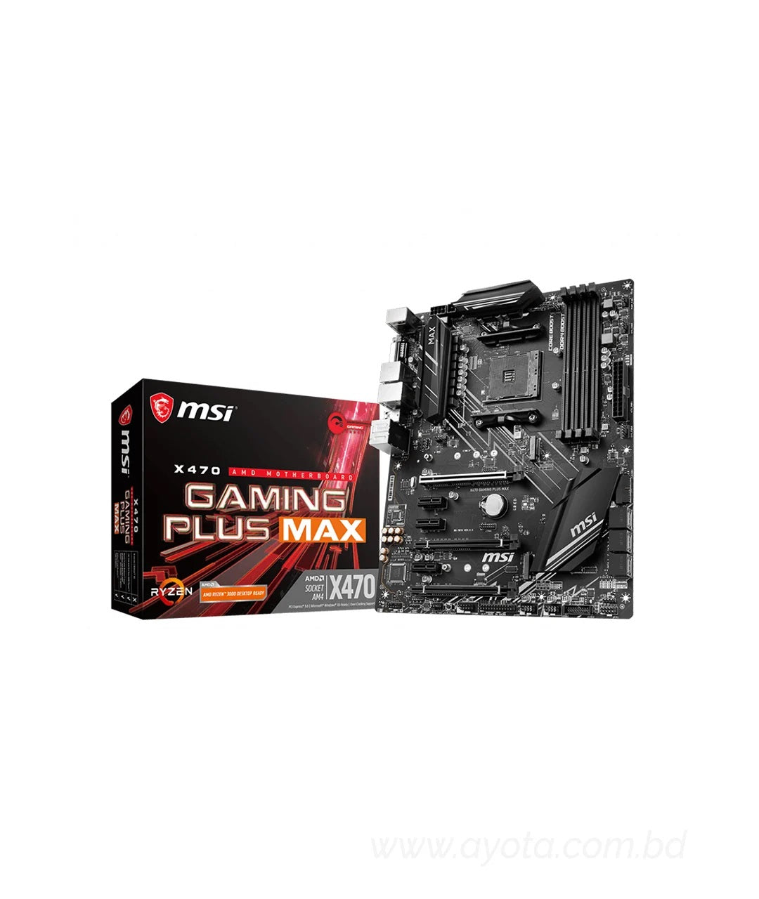 MSI X470 Gaming Plus Max RGB AMD Motherboard-Best Price In BD