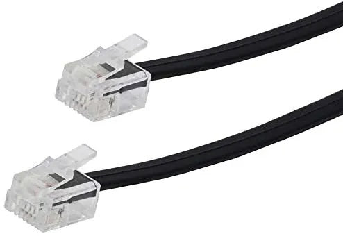 Short Phone Line Cord Fax DSL ADSL Modem Landline Small RJ11 Telephone Cable