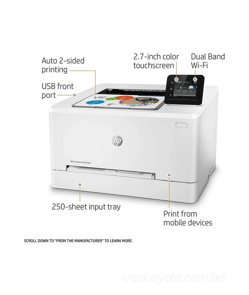 HP Pro M254dw Single Function Color Laser Printer-Best Price In BD