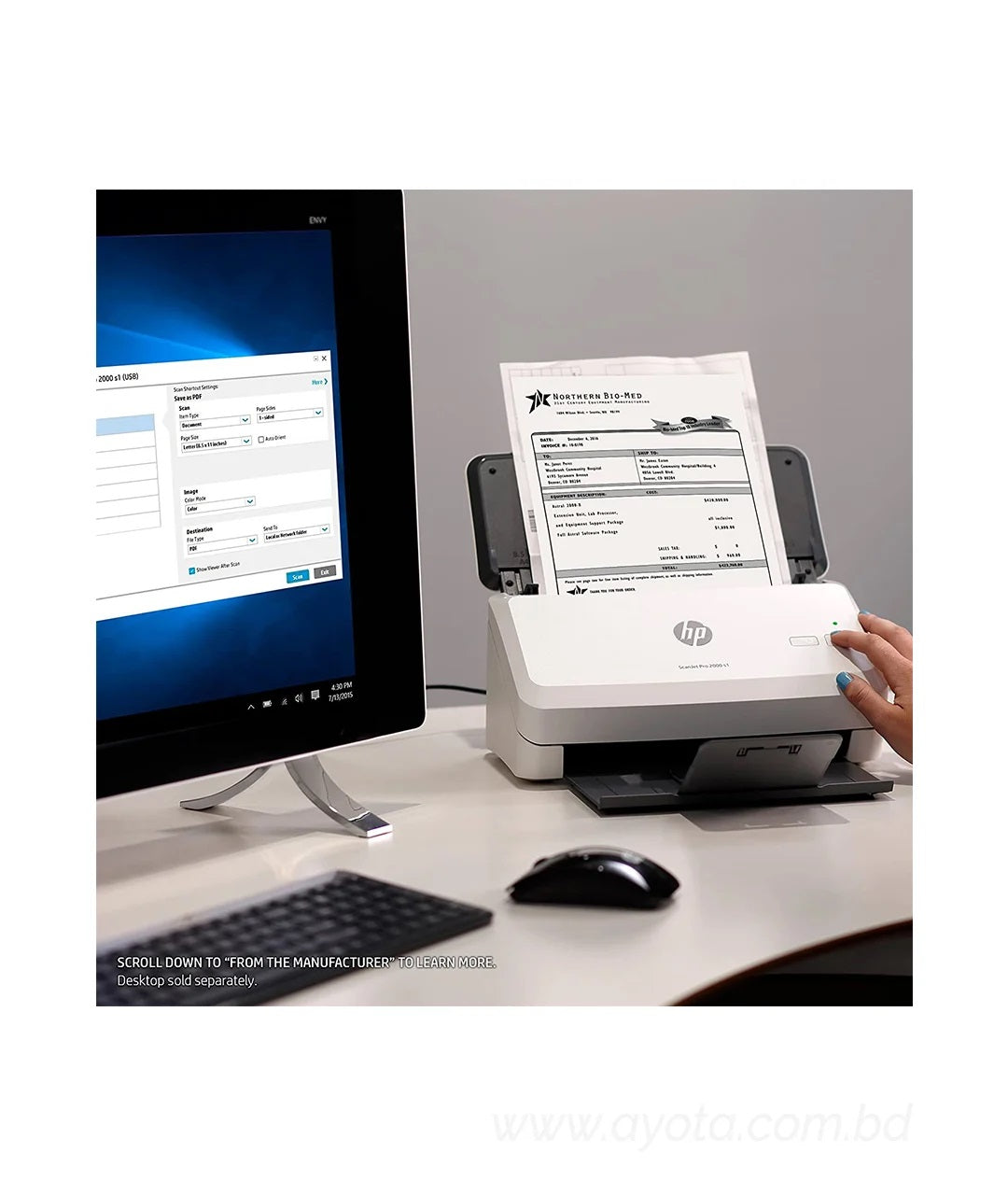 HP ScanJet Pro 2000 s1 Sheet-feed OCR Scanner-Best Price In BD