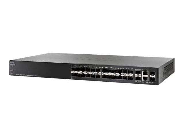 Cisco SG350-28SFP Managed 24 Gigabit Ethernet SFP Slots plus 2 SFP Slots, 2 Gigabit Ethernet Combo, Limited Lifetime Protection (SG350-28SFP-K9-NA)