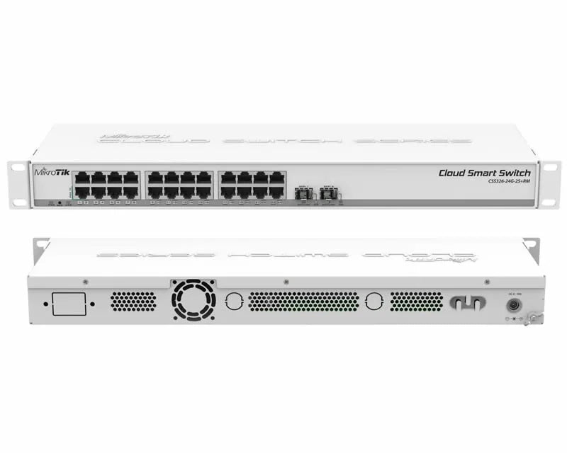 MikroTik CSS326-24G-2S+RM Cloud Smart Switch 24 Gigabit Ports and 2 SFP+ Cages-price in bd