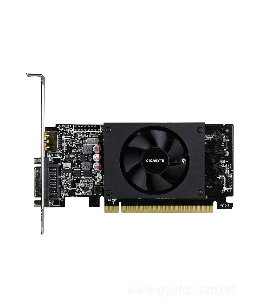 GIGABYTE GeForce GT 710 DirectX 12 GV-N710D5-2GL 2GB 64-Bit DDR5 PCI Express 2.0 x8 Low Profile Video Card