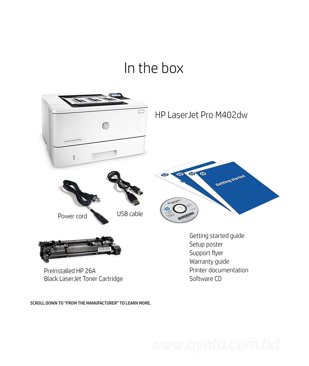 HP Laserjet Pro M402DW Printer