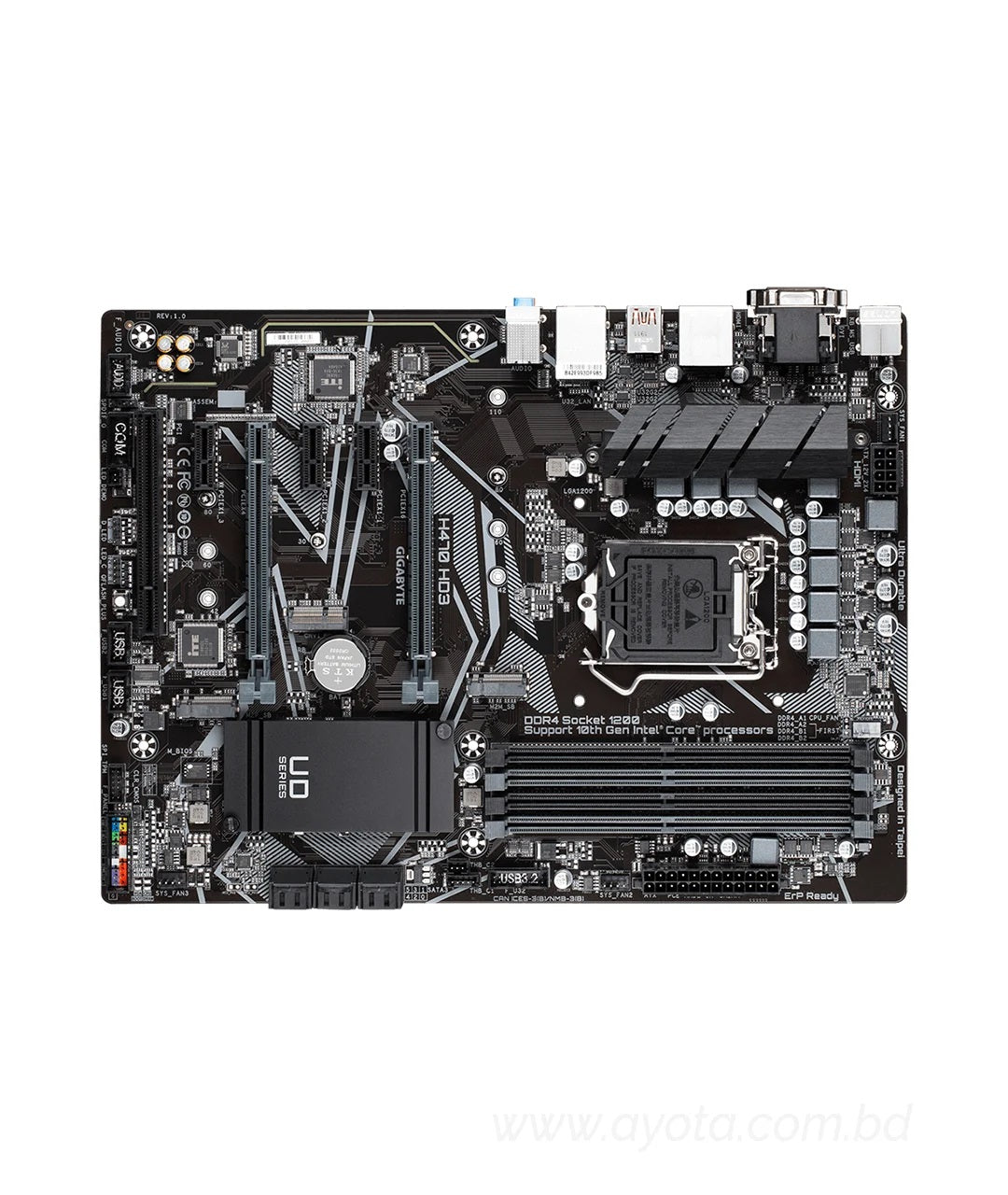 GIGABYTE H470 HD3 10th Gen Ultra Durable ATX Motherboard-Best Price In BD