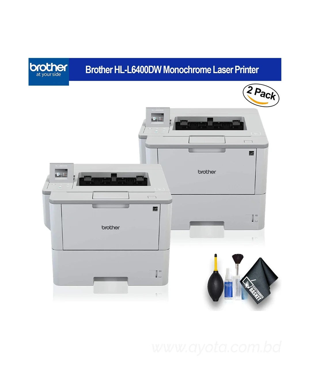 Brother HL-L6400DW Monochrome Laser Wireless Auto Duplex Printer (50PPM)-Best Price In BD