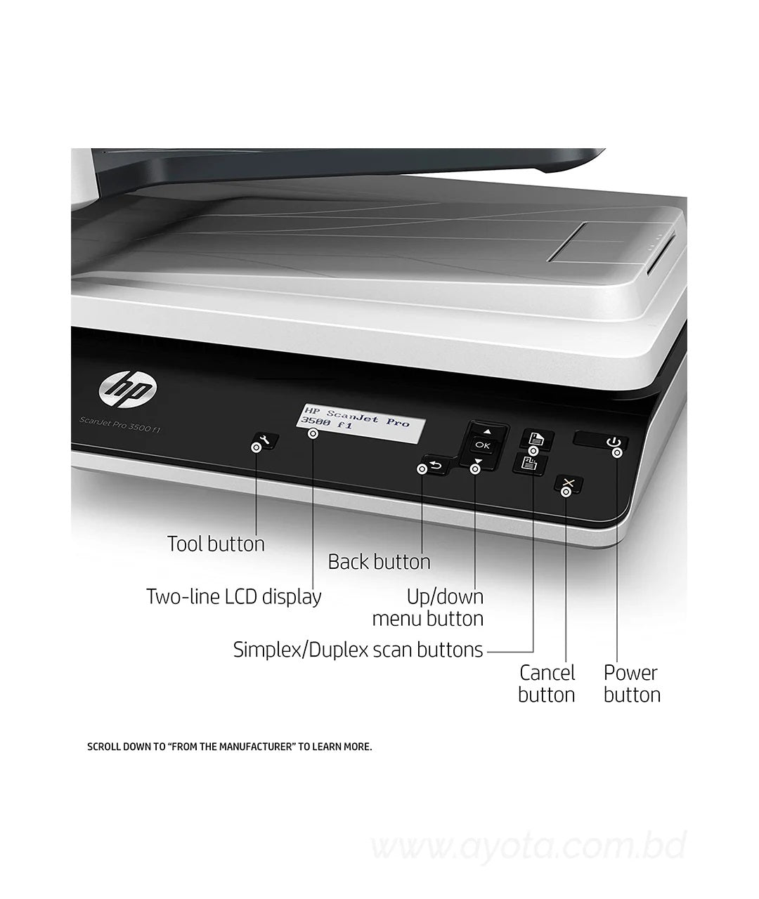 HP ScanJet Pro 3500 f1 Flatbed Scanner-Best Price In BD