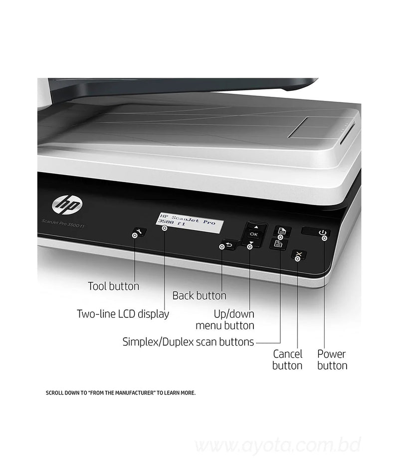 HP ScanJet Pro 3500 f1 Flatbed Scanner-Best Price In BD