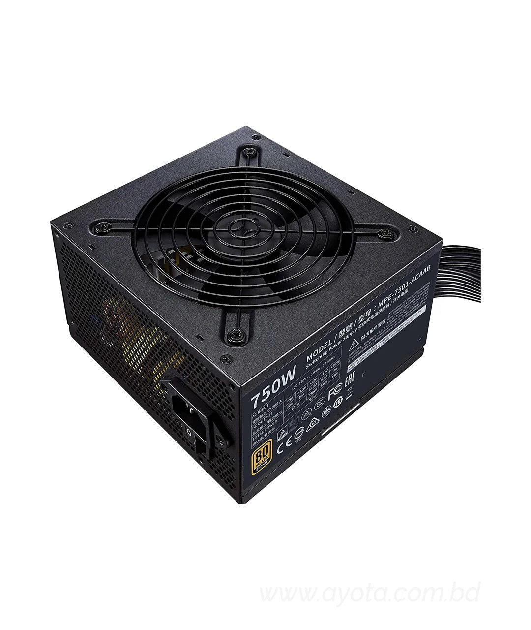 Cooler Master MWE 750 BRONZE - V2 80 PLUS BRONZE CERTIFIED POWER SUPPLY