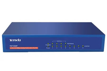 Tenda TEF1008P 8-Port Desktop with 4-Port PoE Switch-best price in bd