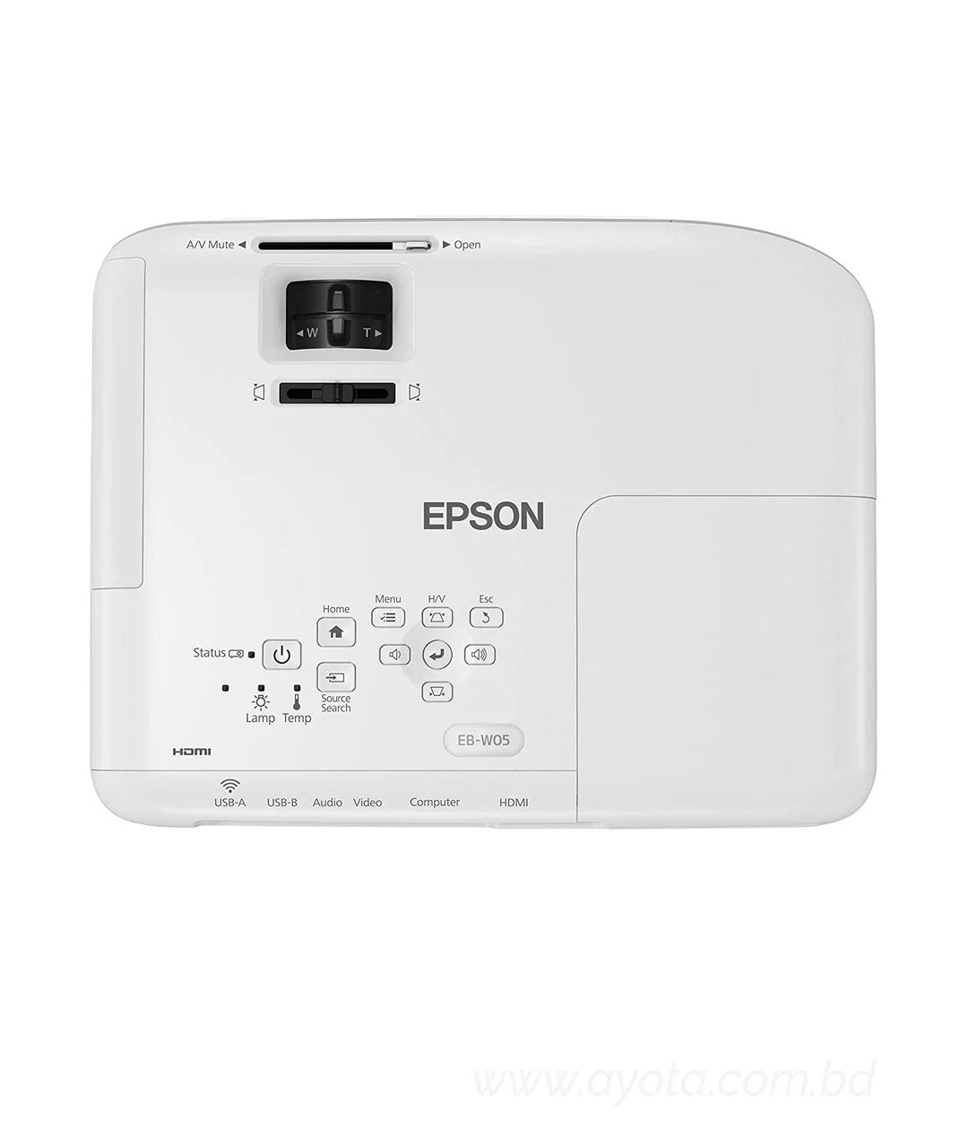 Epson EB-W05 3300 Lumens WXGA 3LCD Multimedia Projector-Best Price In BD