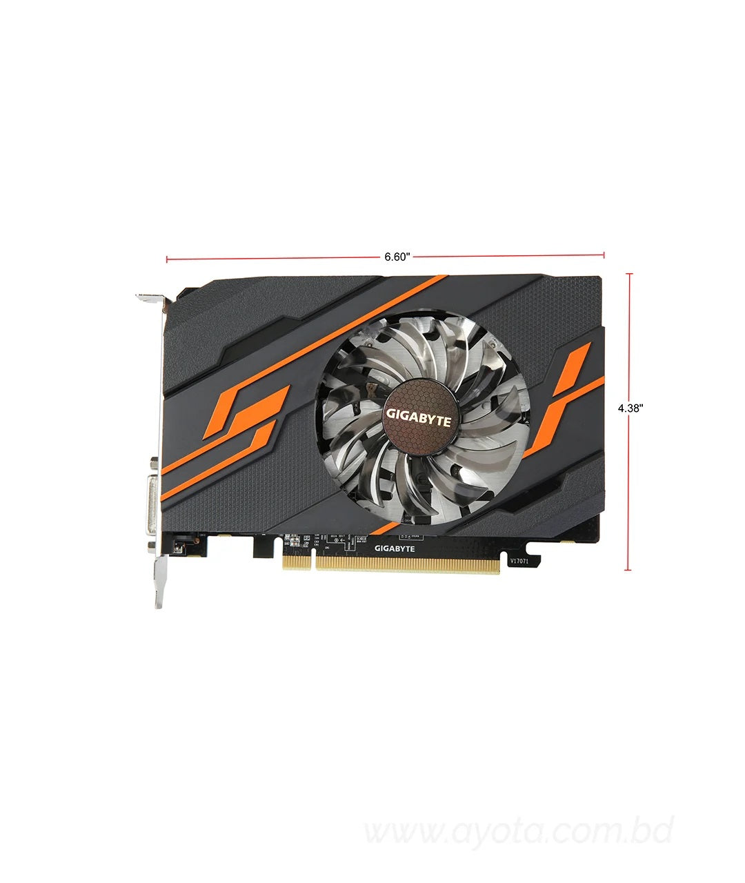 GIGABYTE GeForce GT 1030 DirectX 12 GV-N1030OC-2GI 2GB 64-Bit GDDR5 PCI Express x16 Video Card