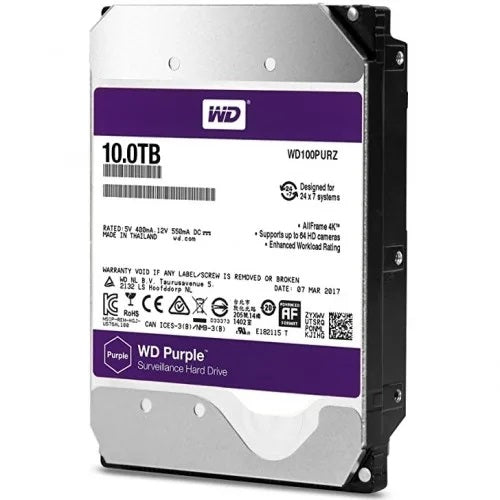 Western Digital 10TB Purple Surveillance HDD (WD)