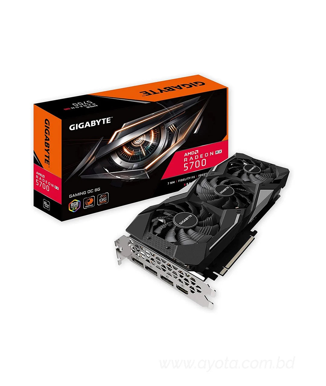 GIGABYTE Radeon RX 5700 GAMING OC 8G Graphics Card, PCIe 4.0, 8GB 256-Bit GDDR6, GV-R57GAMING OC-8GD Video Card