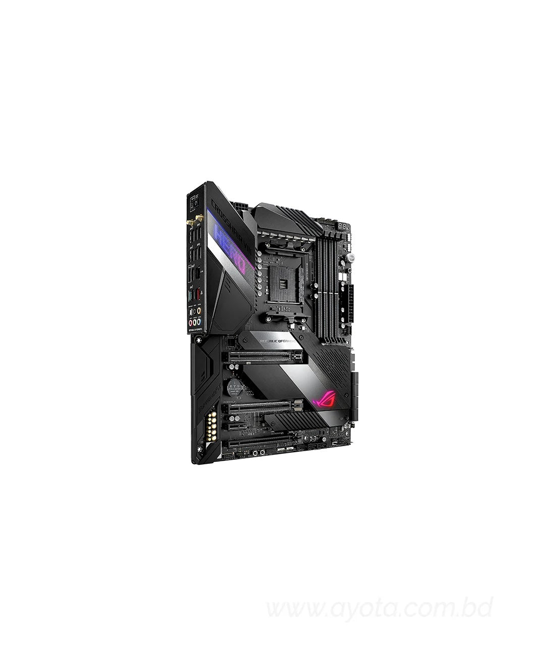 ASUS AMD AM4 ROG X570 Crosshair VIII Hero (Wi-Fi) ATX Motherboard with PCIe 4.0, Dual M.2, SATA 6Gb/s, USB3.2 Gen 2, 2.5Gbps LAN, WiFi 6