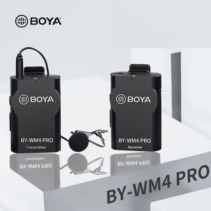 BOYA WM4 Pro Wireless Microphone For Smartphone, IPad, PC And DSLR