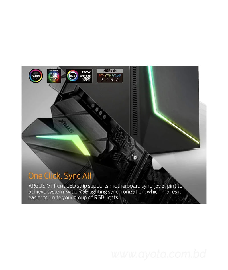 Gamdias ARGUS M1 Mid Tower PC Gaming  RGB Case-Best Price In BD   