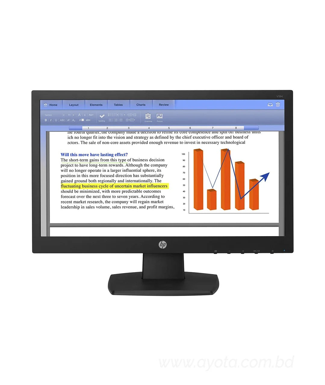 HP V194 18.5 inch LED Backlight Monitor-Best Price In BD