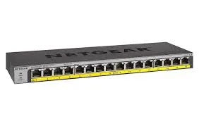 Netgear GS116LP 16-Port Gigabit Ethernet Rackmount Unmanaged PoE/PoE+ Switch