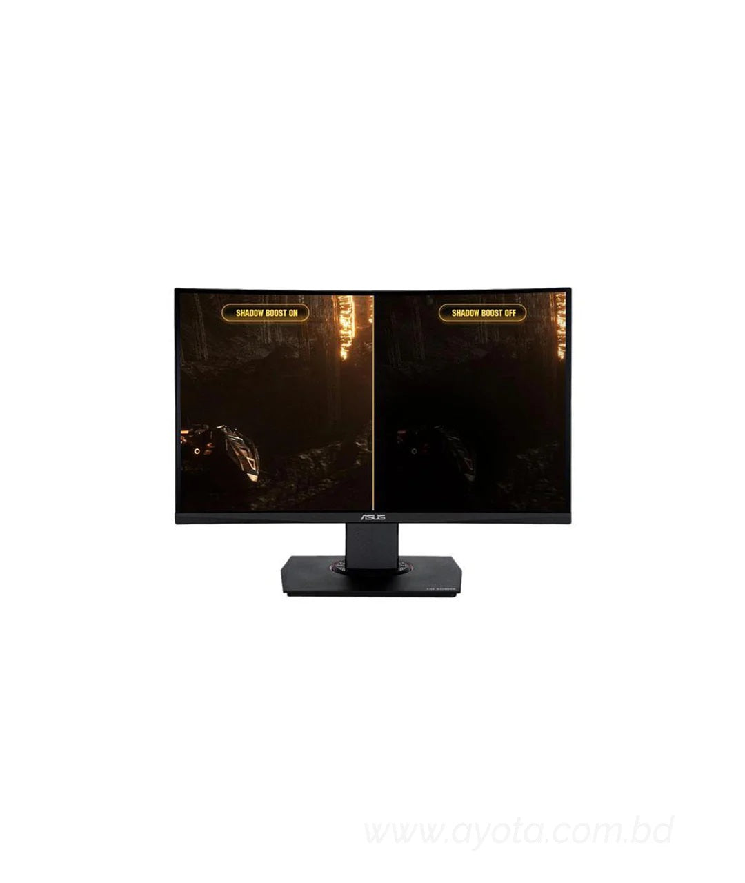 ASUS TUF Gaming VG24VQ 24" Full HD 1920 x 1080 1ms MPRT 144Hz 2 x HDMI, DisplayPort AMD FreeSync Asus Eye Care with Ultra Low-Blue Light & Flicker-Free Backlit LED Curved