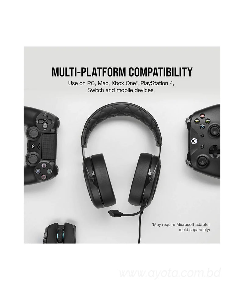 Corsair Carbon Headphone HS50 Pro Stereo 3.5mm Gaming