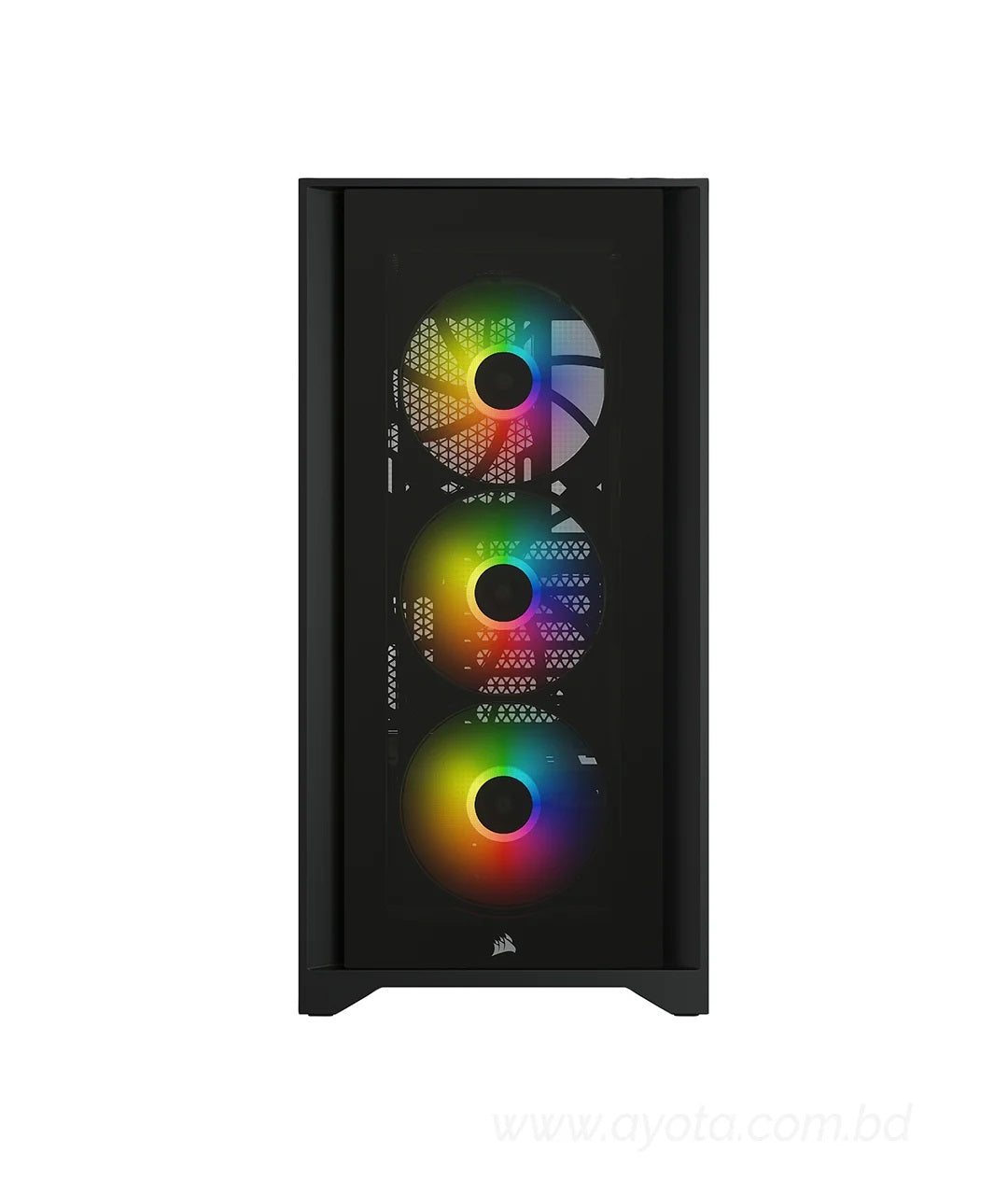 Corsair iCUE 4000X RGB Tempered Glass ATX Mid Tower Computer Case (Black)-Best Price In BD  