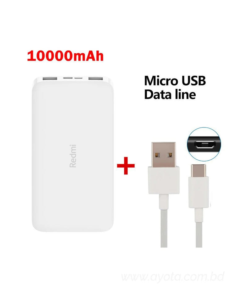 Xiaomi Micro USB & USB-C Dual Mi Redmi PB200LZM 20000mAh Quick Charging Power Bank