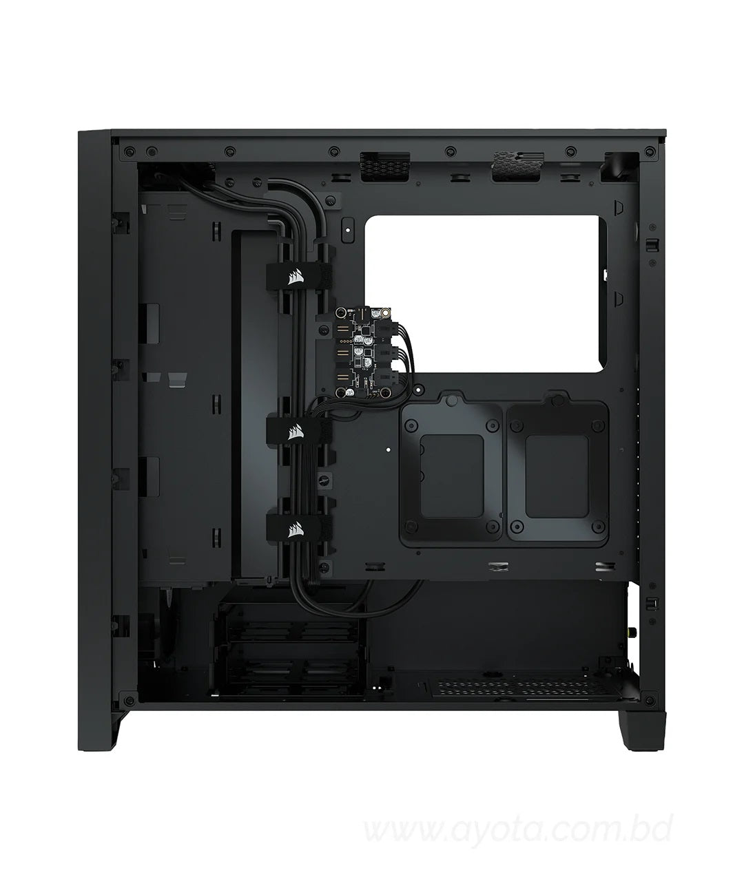 Corsair iCUE 4000X RGB Tempered Glass ATX Mid Tower Computer Case (Black)-Best Price In BD  