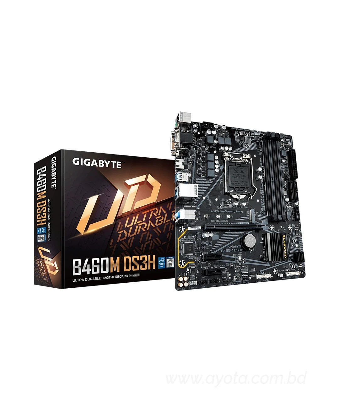 Gigabyte B460M DS3H AC 10th Gen WiFi Micro ATX Motherboard-Best Price In BD