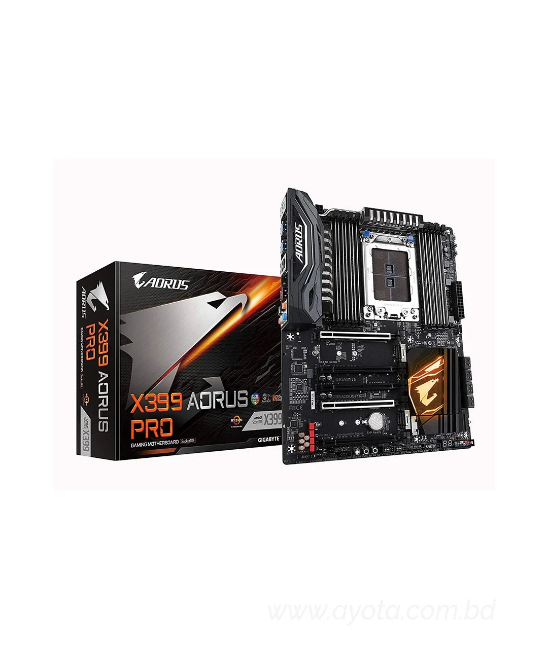 Gigabyte X399 AORUS PRO DDR4 AMD TR4 Socket Motherboard-Best Price In BD