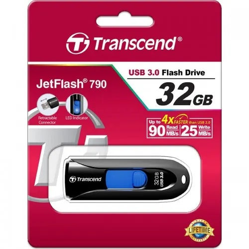 Transcend 32GB JetFlash 790 USB 3.0 Flash Drive