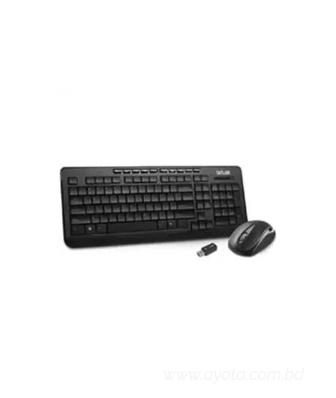 DELUX OM-02U + M105GX WIRELESS BENGALI MULTIMEDIA KEYBOARD & MOUSE