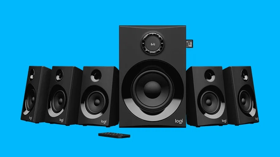 Logitech Z607 5.1 Surround Sound Speaker System with Bluetooth (Black)