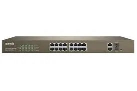 Tenda TEF1218P 16-Port 10/100Mbps + 2 Gigabit Smart PoE Switch-best price in bd