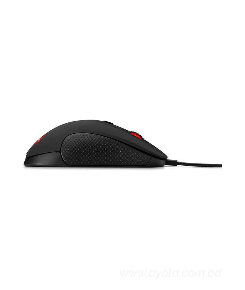 OMEN by HP Wired USB Gaming Mouse with SteelSeries (Black/Red)