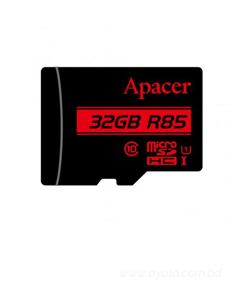 Apacer faster response speed and improves smoothness R85 32GB Micro SD Memory Card Class 10 With Adapter