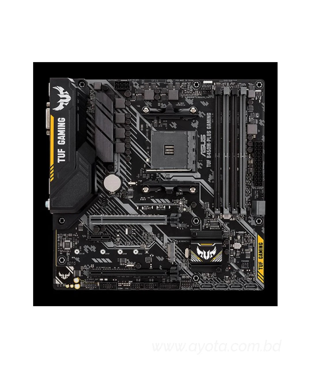 ASUS TUF B450M-PLUS GAMING AM4 AMD B450 SATA 6Gb/s Micro ATX AMD Motherboard